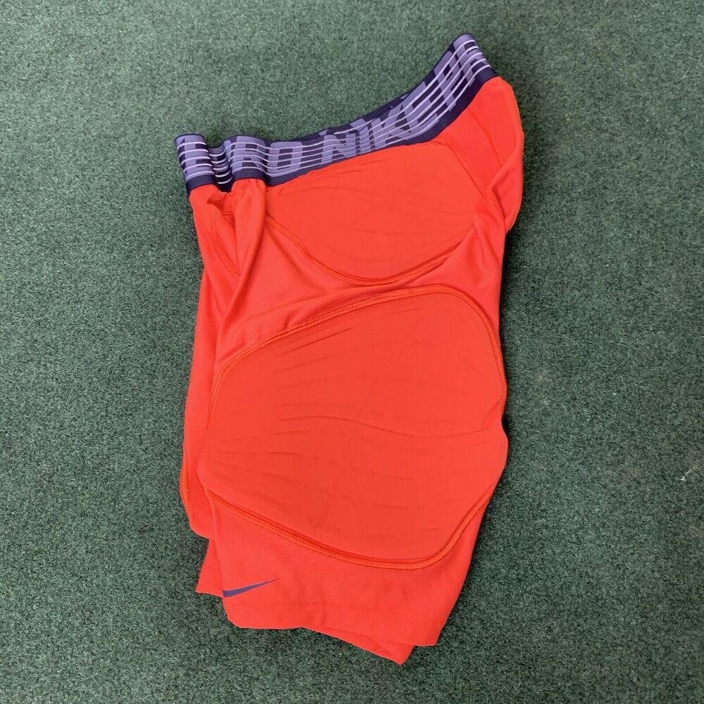 Sz XL Nike Pro Hyperstrong 5-Pad Basketball Padded Shorts Orange BQ2725-888